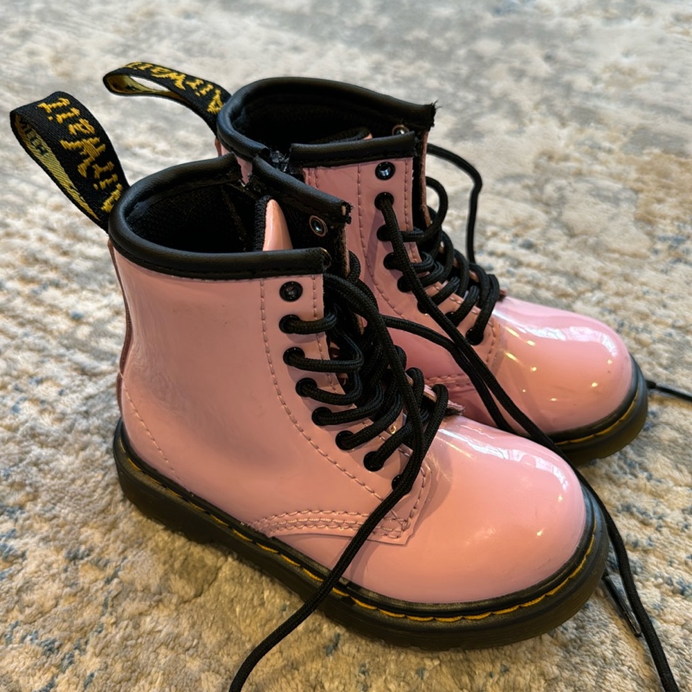 Dr. Martens Kids Pink Boots
